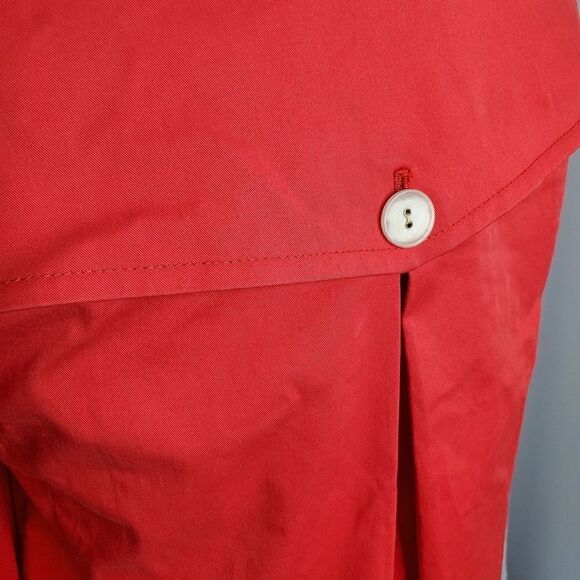 THEORY jacket Valma‎ red coat double breasted trench coat M - Picture 6 of 9